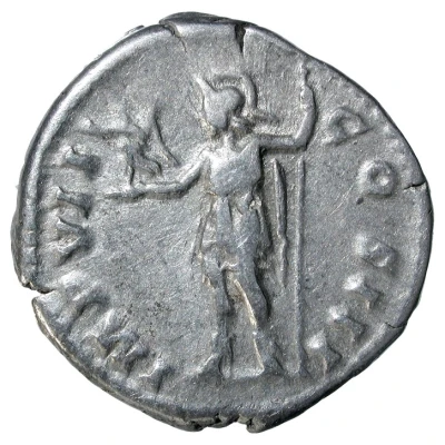 Denarius - Marcus Aurelius IMP VII COS III; Roma and Victory back
