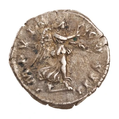 Denarius - Marcus Aurelius IMP VII COS III; Victory back