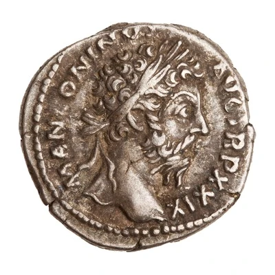 Denarius - Marcus Aurelius IMP VII COS III; Victory front