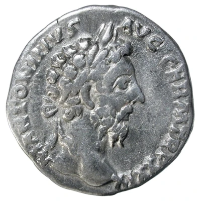 Denarius - Marcus Aurelius IMP VIII COS III; Mars front