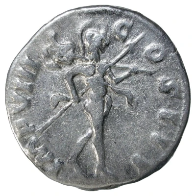 Denarius - Marcus Aurelius IMP VIII COS III; Mars back
