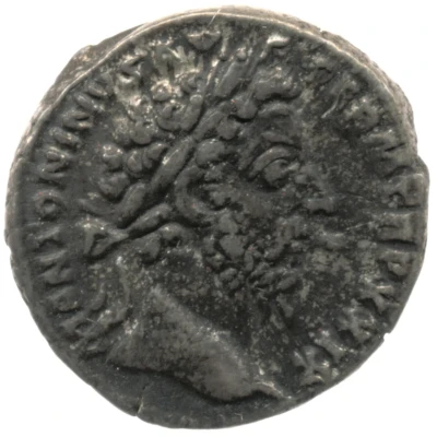 Denarius - Marcus Aurelius IMP VIII COS III; Roma and Victory front