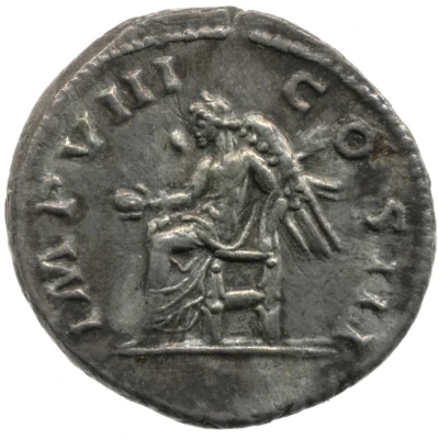 Denarius - Marcus Aurelius IMP VIII COS III; Victory back