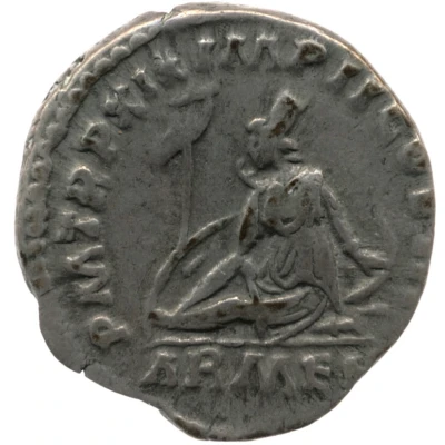 Denarius - Marcus Aurelius P M TR P XIX IMP II COS III ARMEN; Armenia back