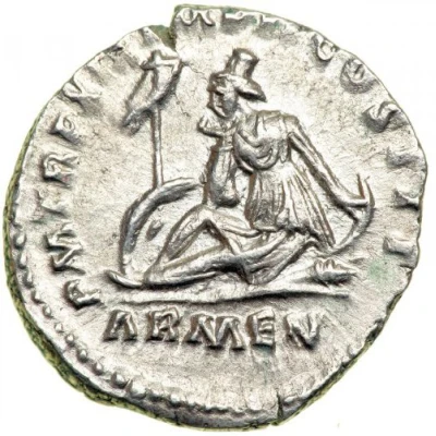Denarius - Marcus Aurelius P M TR P XIX IMP II COS III ARMEN; Armenia back