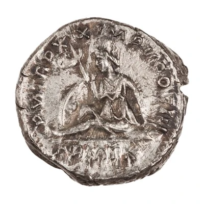 Denarius - Marcus Aurelius P M TR P XIX IMP II COS III ARMEN; Armenia back