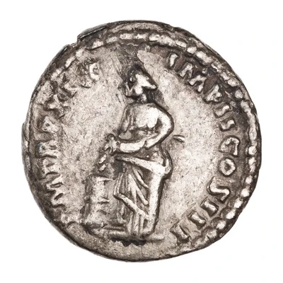 Denarius - Marcus Aurelius P M TR P XIX IMP II COS III; Annona back