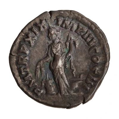 Denarius - Marcus Aurelius P M TR P XIX IMP III COS III; Annona back