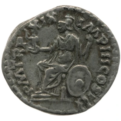 Denarius - Marcus Aurelius P M TR P XIX IMP III COS III; Roma back