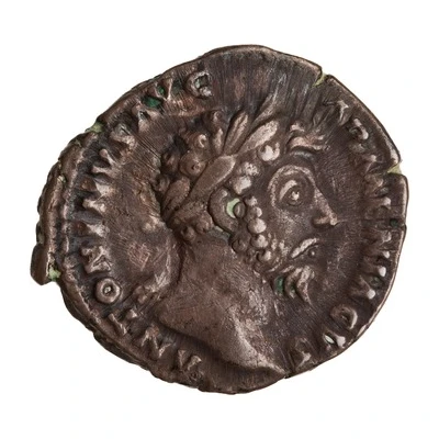 Denarius - Marcus Aurelius P M TR P XVIII IMP II COS III; Mars front