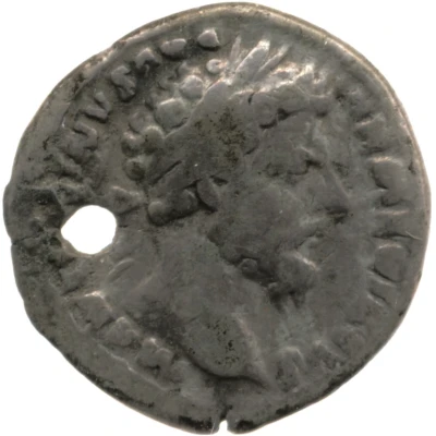 Denarius - Marcus Aurelius P M TR P XX IMP III COS III; Roma and Victory front