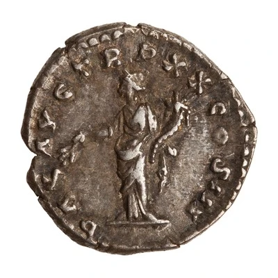 Denarius - Marcus Aurelius PAX AVG TR P XX COS III; Pax back