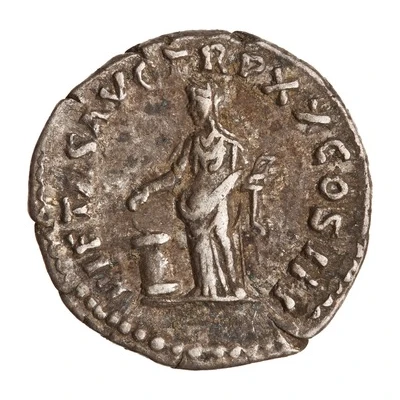 Denarius - Marcus Aurelius PIETAS AVG TR P XX COS III; Pietas back