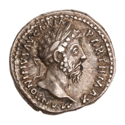 Denarius - Marcus Aurelius PIETAS AVG TR P XX COS III; Pietas front