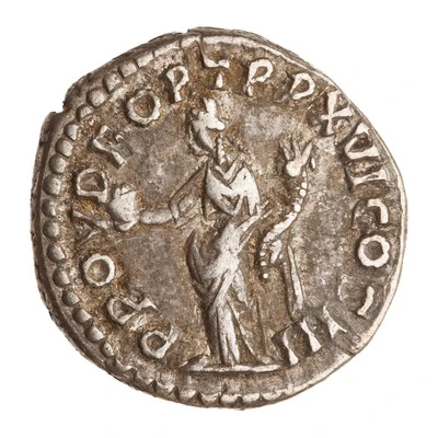 Denarius - Marcus Aurelius PROV DEOR TR P XVI COS III; Providentia back