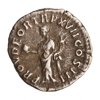 Denarius - Marcus Aurelius PROV DEOR TR P XVII COS III; Providentia back