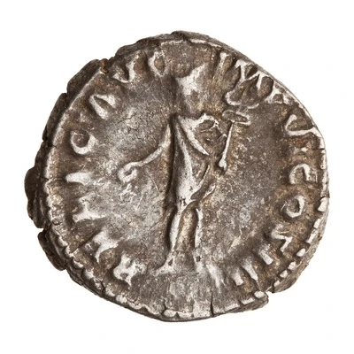 Denarius - Marcus Aurelius RELIG AVG IMP VI COS III; Mercury back