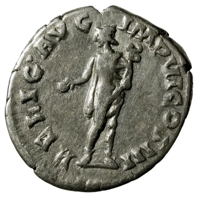 Denarius - Marcus Aurelius RELIG AVG IMP VI COS III; Mercury back