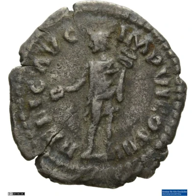 Denarius - Marcus Aurelius RELIG AVG IMP VI COS III; Mercury back