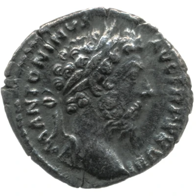Denarius - Marcus Aurelius RELIG AVG IMP VII COS III; Mercury front