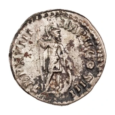 Denarius - Marcus Aurelius TR P XVIII IMP II COS III; Mars and Virtus back