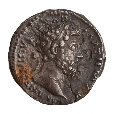 Denarius - Marcus Aurelius TR P XX IMP IIII COS III; Victory front