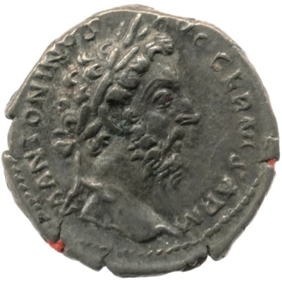 Denarius - Marcus Aurelius TR P XXIX IMP VIII COS III; Genius front