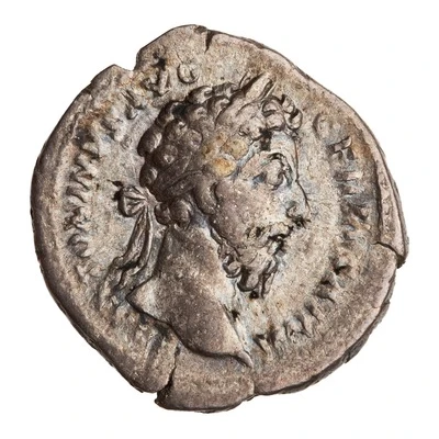 Denarius - Marcus Aurelius TR P XXX IMP VIII COS III; Mars front