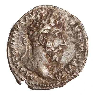 Denarius - Marcus Aurelius TR P XXX IMP VIII COS III; Roma and Victory front