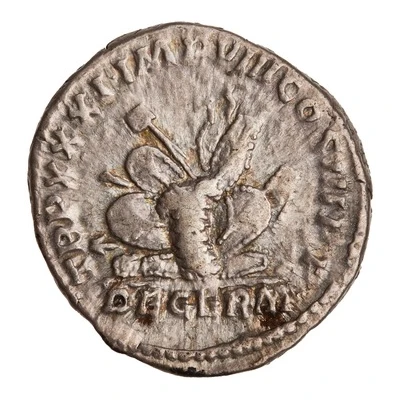 Denarius - Marcus Aurelius TR P XXXI IMP VIII COS III P P DE GERM back