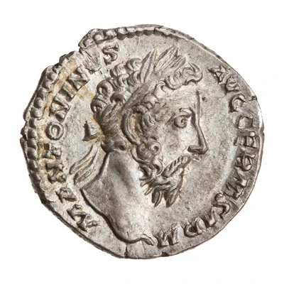 Denarius - Marcus Aurelius TR P XXXI IMP VIII COS III P P DE SARM front