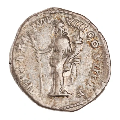 Denarius - Marcus Aurelius TR P XXXI IMP VIII COS III P P; Hilaritas back