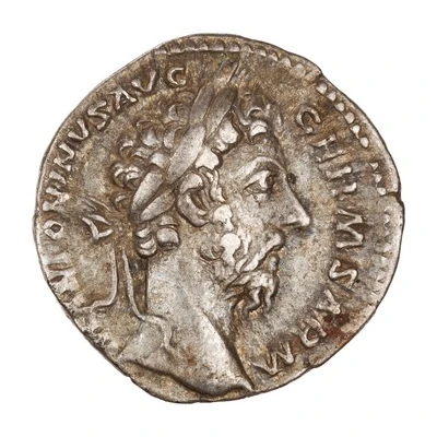 Denarius - Marcus Aurelius TR P XXXI IMP VIII COS III P P PAX AVG; Pax front