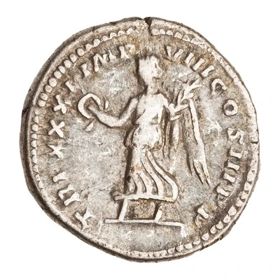 Denarius - Marcus Aurelius TR P XXXI IMP VIII COS III P P; Victory back