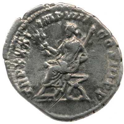 Denarius - Marcus Aurelius TR P XXXI IMP VIII COS III P P back