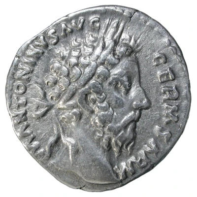 Denarius - Marcus Aurelius TR P XXXI IMP VIIII COS III P P; Roma and Victory front