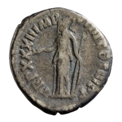 Denarius - Marcus Aurelius TR P XXXII IMP VIIII COS III P P; Minerva back