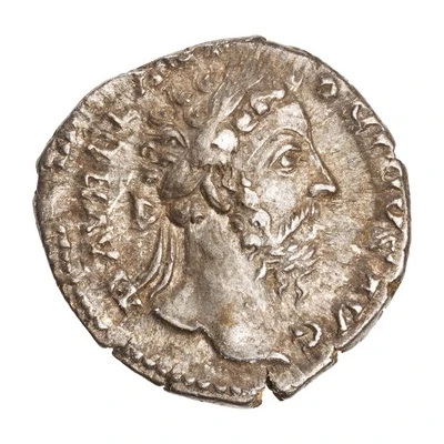 Denarius - Marcus Aurelius TR P XXXII IMP VIIII COS III P P; Roma and Victory front