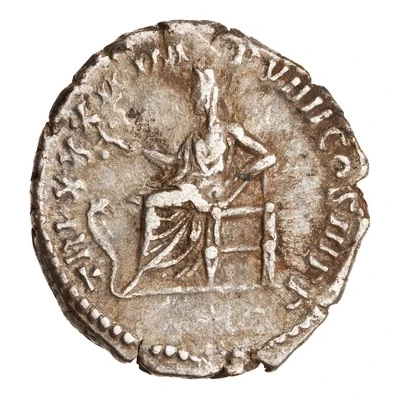 Denarius - Marcus Aurelius TR P XXXII IMP VIIII COS III P P; Salus back