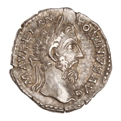 Denarius - Marcus Aurelius TR P XXXIII IMP VIIII COS III P P; Salus front