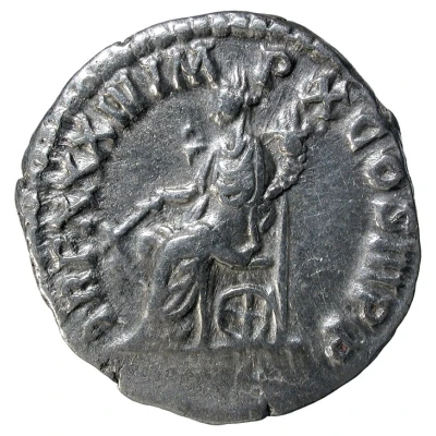 Denarius - Marcus Aurelius TR P XXXIII IMP X COS III P P; Fortuna back