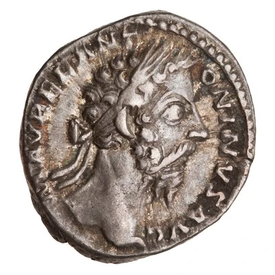 Denarius - Marcus Aurelius TR P XXXIII IMP X COS III P P; Mars front