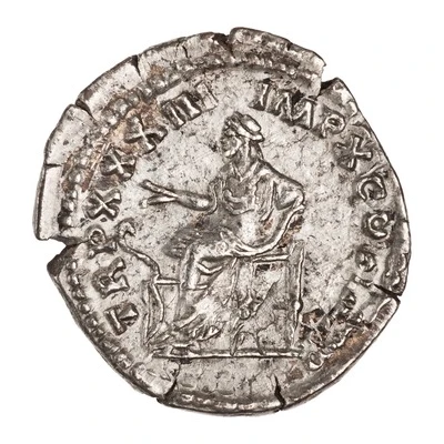 Denarius - Marcus Aurelius TR P XXXIII IMP X COS III P P; Salus back