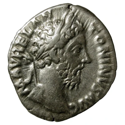 Denarius - Marcus Aurelius TR P XXXIII IMP X COS III P P; Victory front