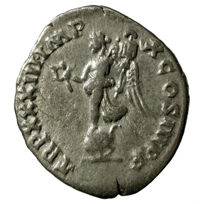 Denarius - Marcus Aurelius TR P XXXIII IMP X COS III P P; Victory back