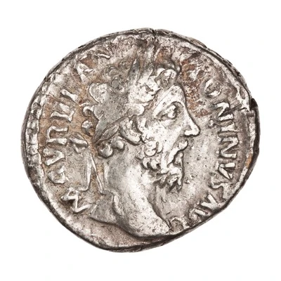 Denarius - Marcus Aurelius TR P XXXIII IMP X P P COS III IVSTITIA AVG; Justitia front