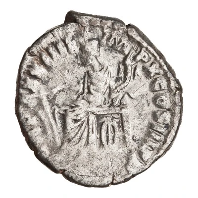 Denarius - Marcus Aurelius TR P XXXIIII IMP X COS III P P; Fortuna back