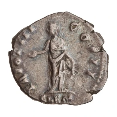Denarius - Marcus Aurelius TR POT III COS II CLEM; Clementia back