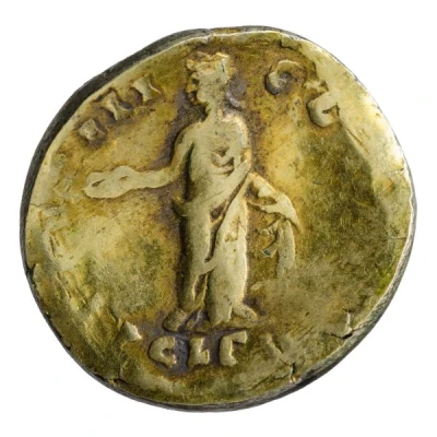 Denarius - Marcus Aurelius TR POT III COS II CLEM; Clementia back