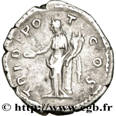 Denarius - Marcus Aurelius TR POT III COS II PIETAS; Pietas back